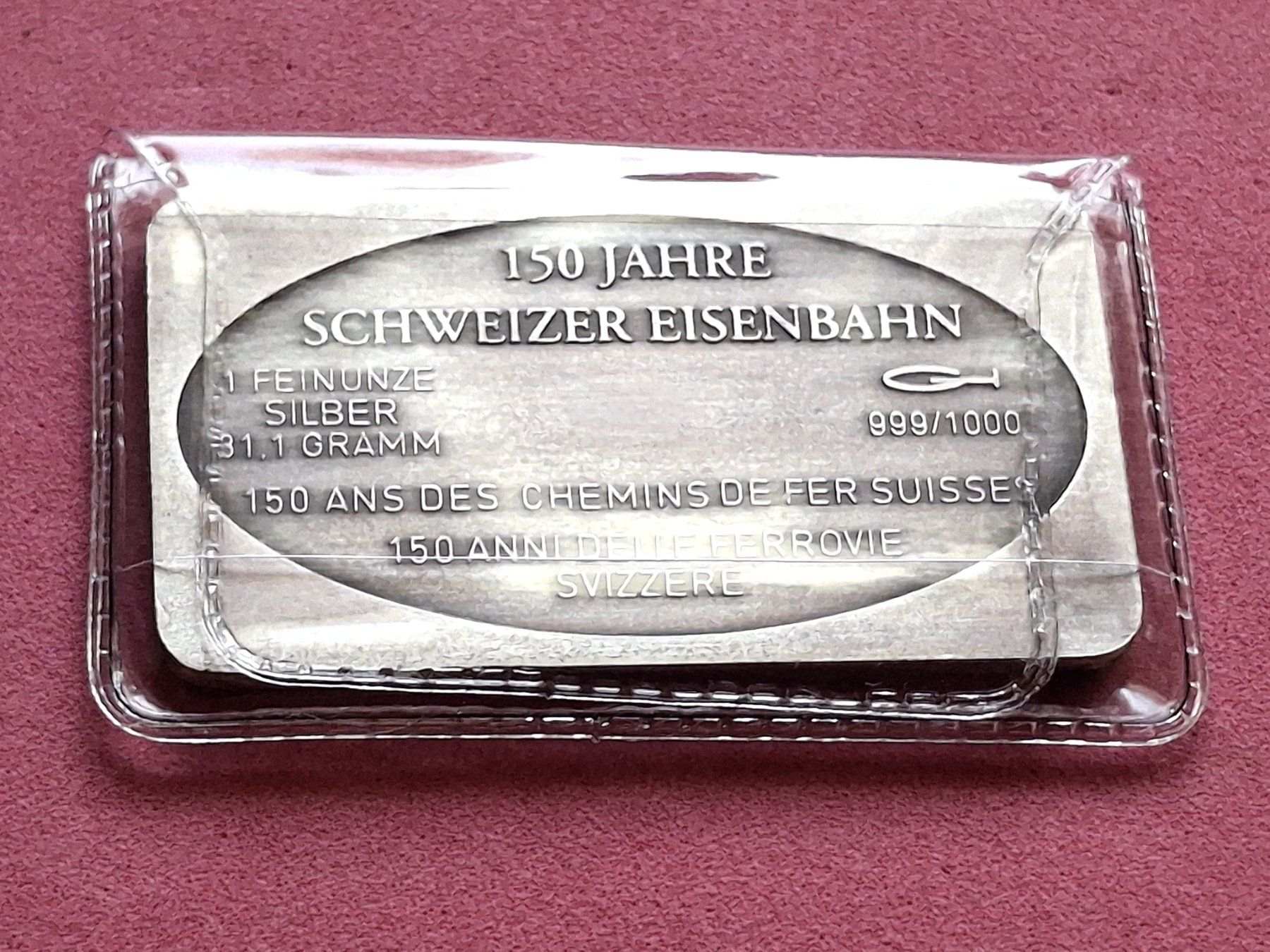 Metalli preziosi: SPANISCHBRÖTLIBAHN - 1 OZ FEINSILBER – Usato da Boniswil venduto da dpd4coins 1