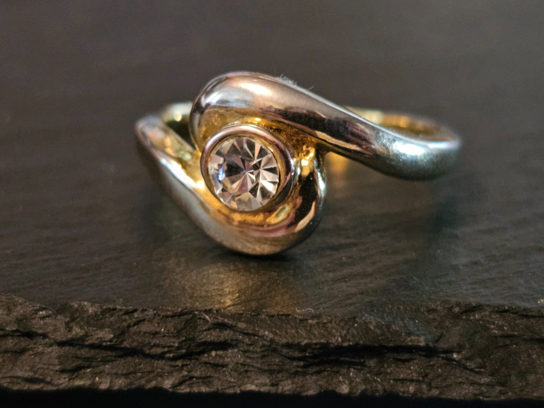 Anelli: AKTION Gelb gold Ring massiv Stein Geschenk Modeschmuck 4.8 – Nuovo (secondo la descrizione) da Riedt b. Erlen venduto da Gottestraene 4
