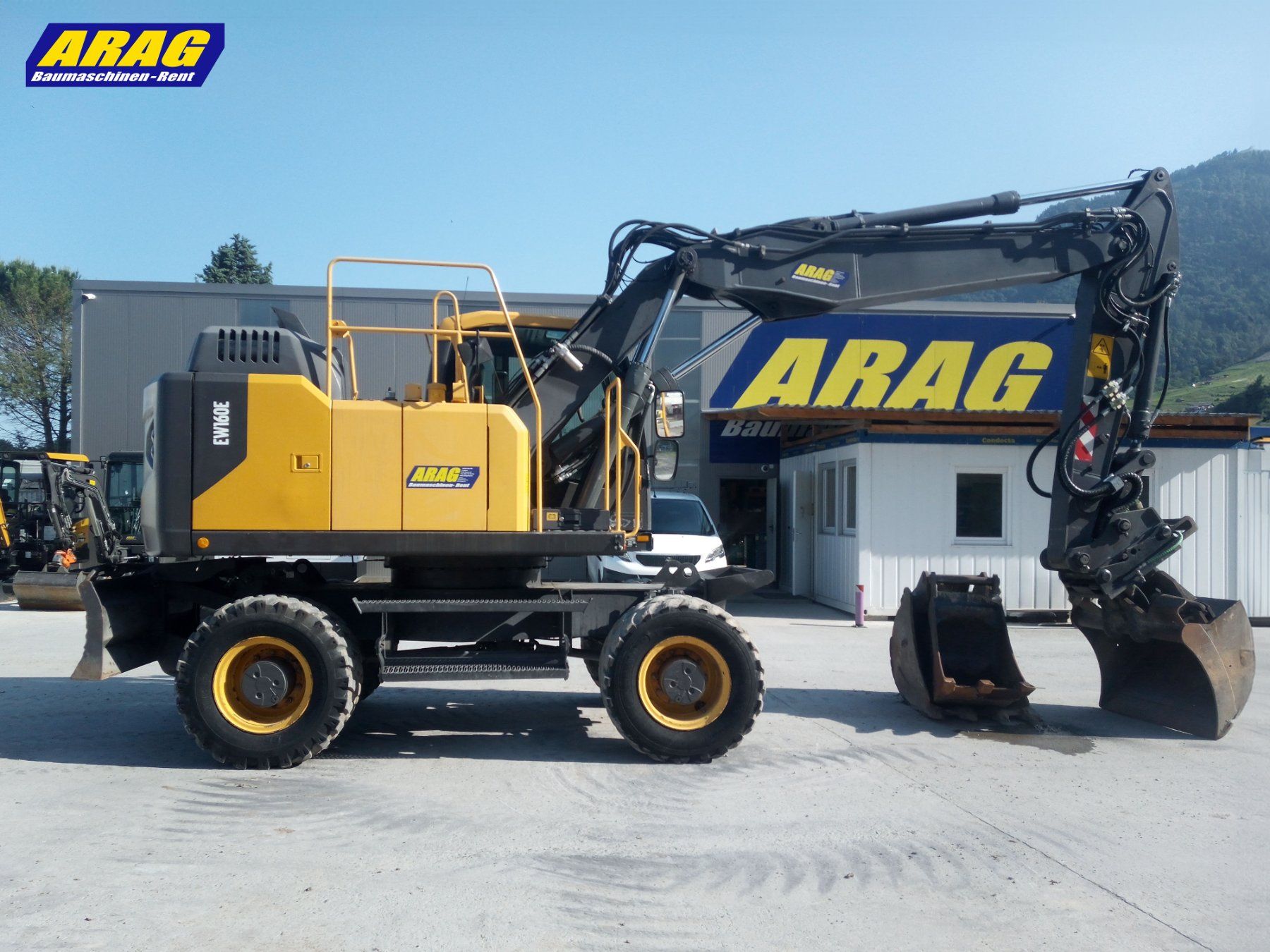 Volvo Escavatori: Volvo EW160E Mobilbagger – Usato da Hasle LU venduto da Arag08 1