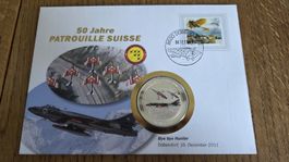 2011 Medallienbrief Patrouille Suisse Bye Bey Hunter