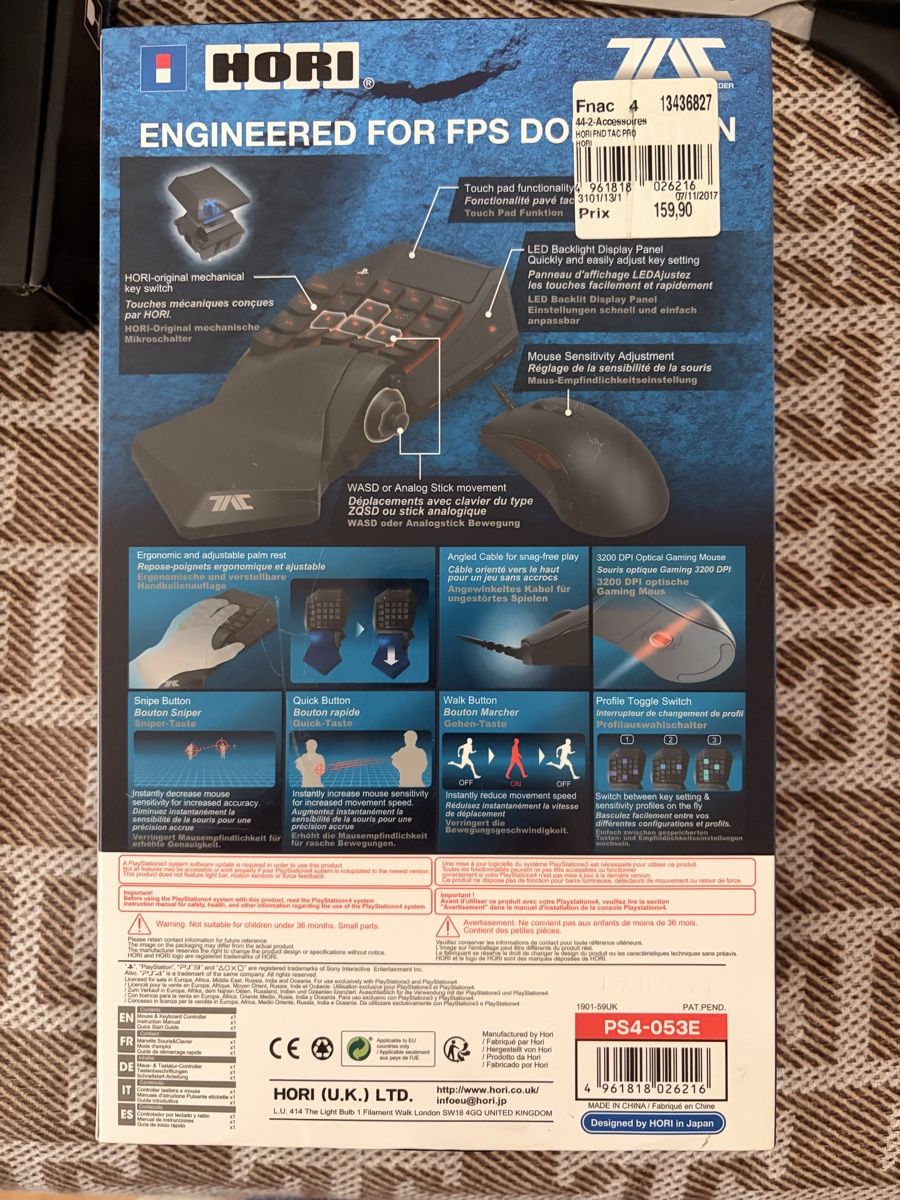 Controller: Hori Tactical Assault Commander Set PS4 PS3 gebraucht – Nuovo e nell'imballaggio originale da St.Gallen venduto da rslalfs 1