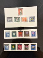 Briefmarken CH Blumen und Personen Jahrgänge 1955-1964
