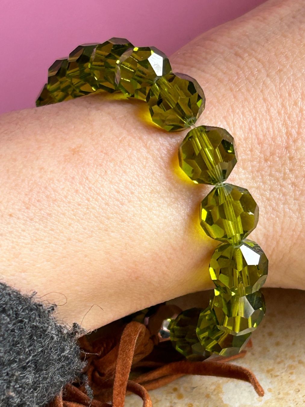 Bracciali & Braccialetti: Armband olivgrün – Usato da Dittingen venduto da Bellevista 1