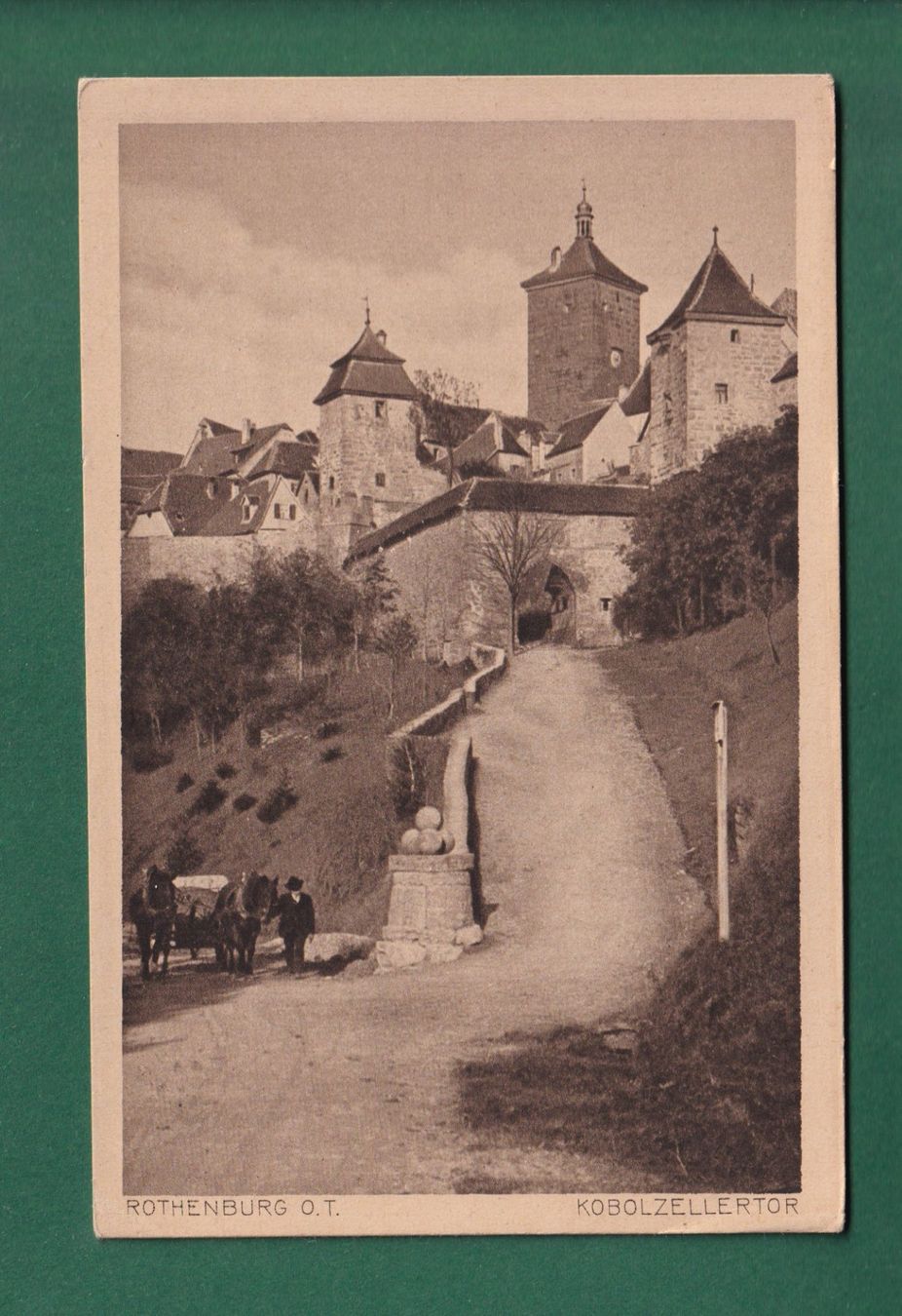 Cartoline postali: ROTHENBURG - Kobolzellertor – Usato da Pully venduto da nicecards-shop