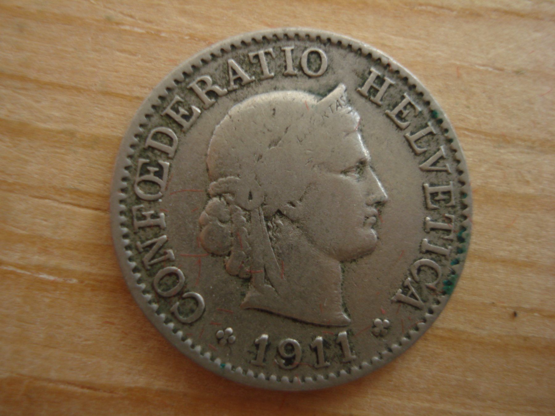 Tutti le monete: (S1) 5 Rappen 1911 – Usato da Erlach venduto da Net-Coins