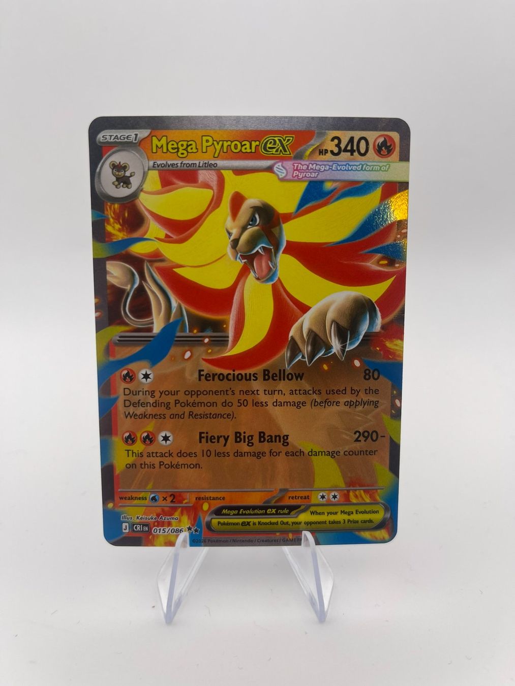 Pokémon Sammelbilder & Trading cards: Pokemon: Mega Pyroar ex 015/086 – Gebraucht aus Märstetten von AlienNova