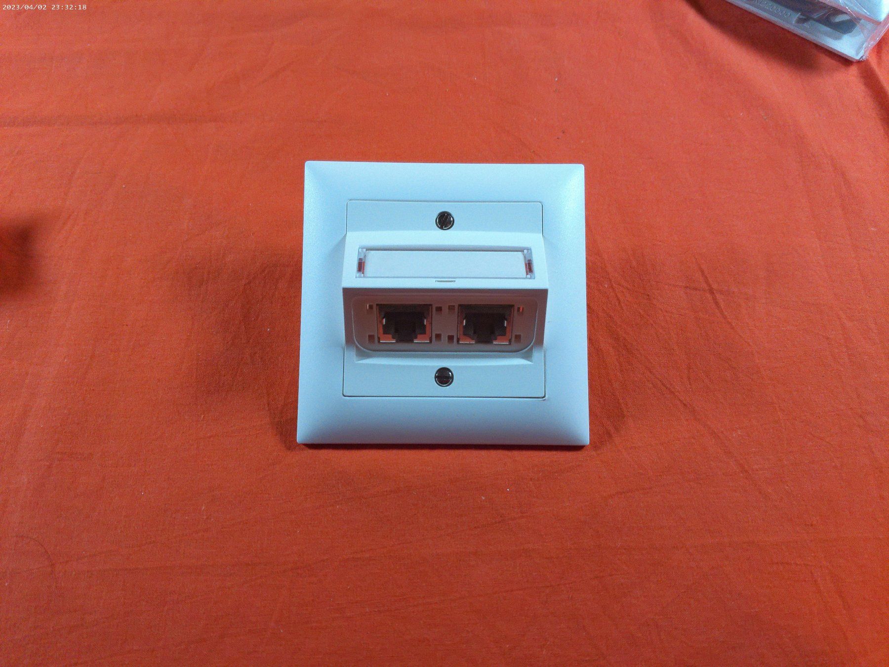 Feller Spine: Netzwerkdose 2x RJ45 Dual – Usato da Oftringen venduto da shoptwotrade