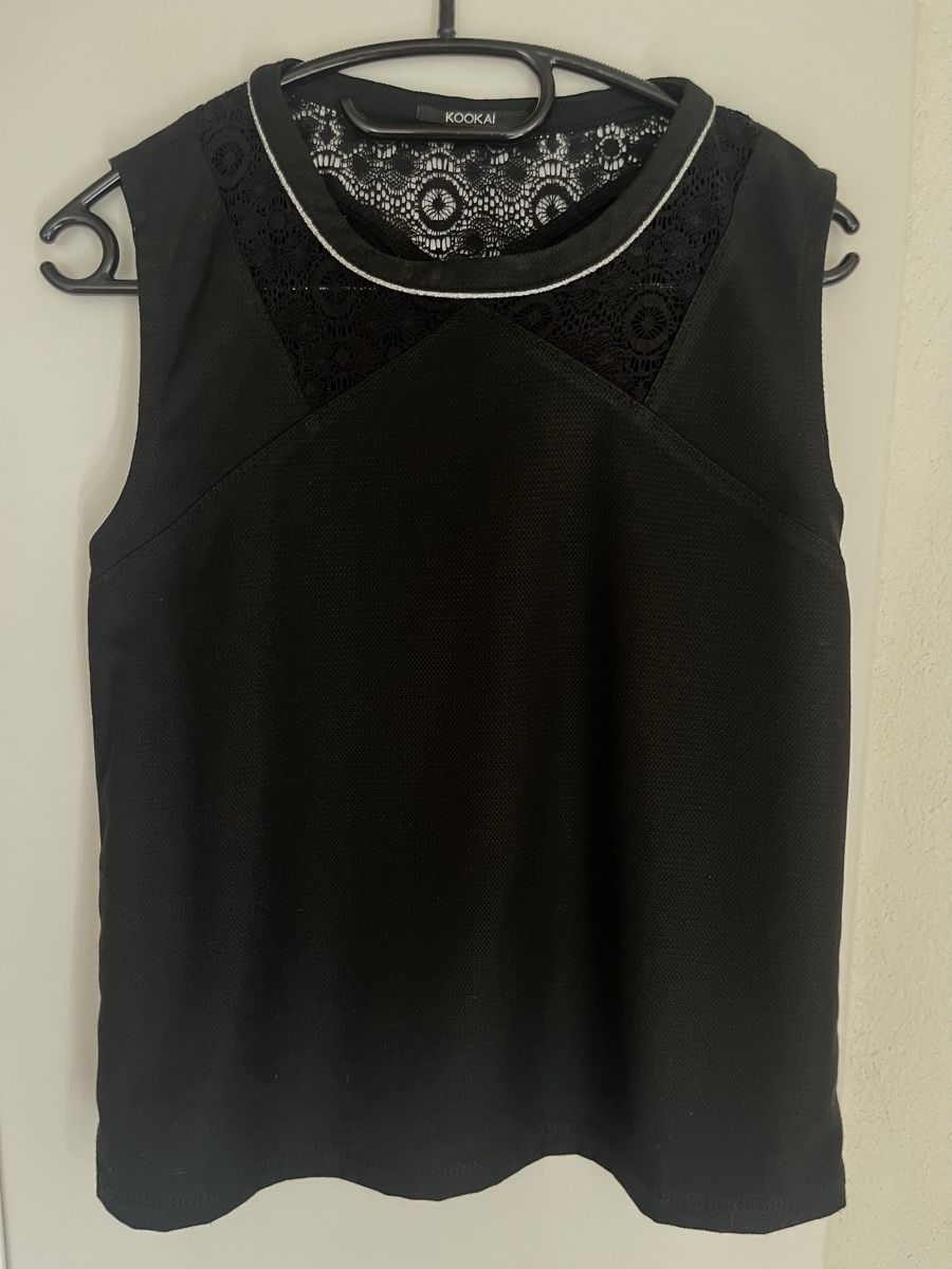 Kookai Top: Kookai Top, schwarz, Gr. 36 – Usato da Wädenswil venduto da Iana32
