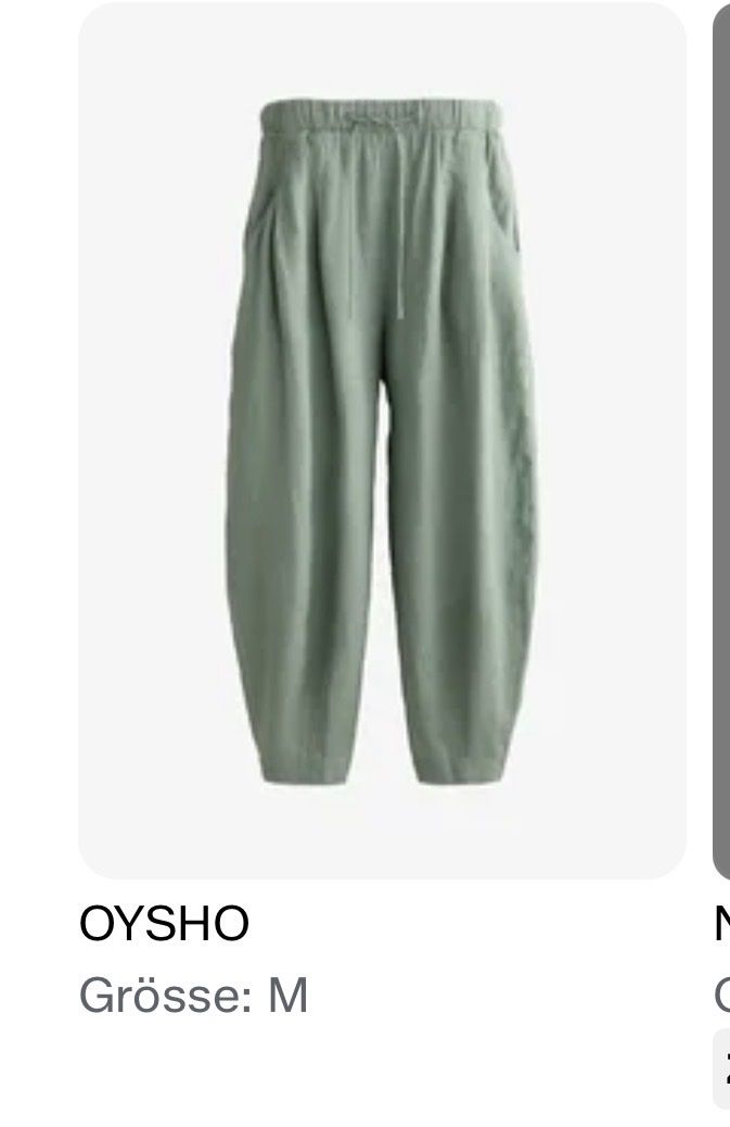 Oysho Pantaloni: Leinenhose Oysho – Nuovo (secondo la descrizione) da Neuhausen am Rheinfall venduto da joc_vb6l