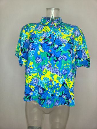 Vintage Blumenbluse – 90er