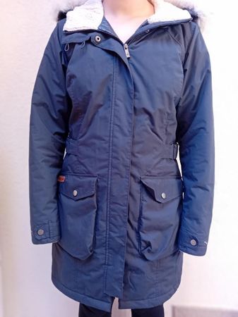 Winterjacke / Mantel Columbia dunkelblau Grösse M