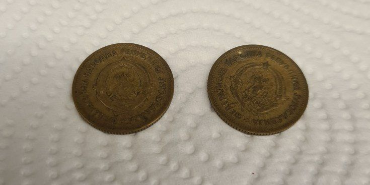 Tutti le monete: 2x 20 DINARA 1955/ YUGOSLAVIA – Usato da Zell LU venduto da Jamaila 1