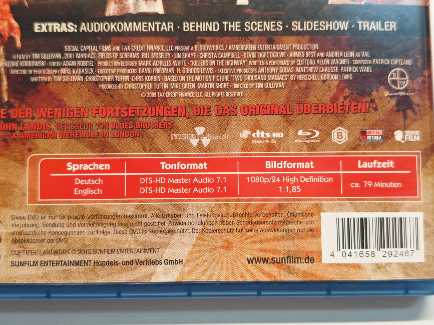 Tutti i DVDs: 2001 Maniacs 2 - Es ist angerichtet – Usato da Liestal venduto da Kratzilla 3