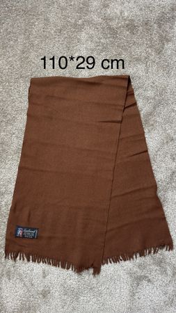 Écharpe 100% laine d’agneau marron / Wollschal
