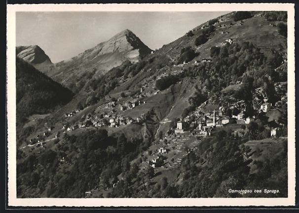 Cartes postales: AK Comologno con Spruga, Totalansicht – D'occasion à Berlin par bartko-reher