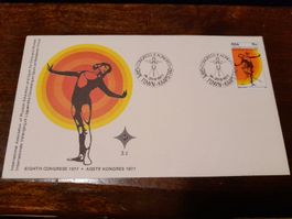 Afrique du Sud 1977: Enveloppe sportive rare!