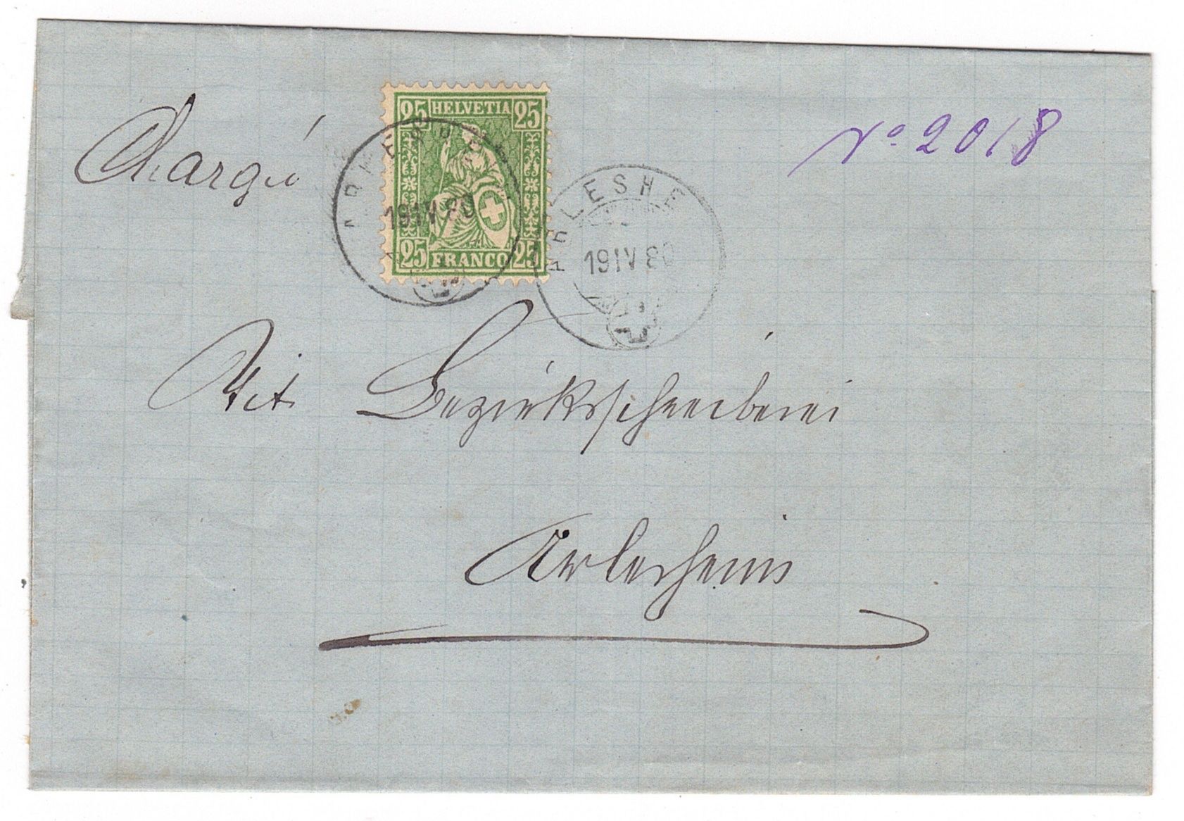 Tutti i francobolli: lettre de Arlesheim le 19.IV.80 – Usato da La Tour-de-Peilz venduto da amjust