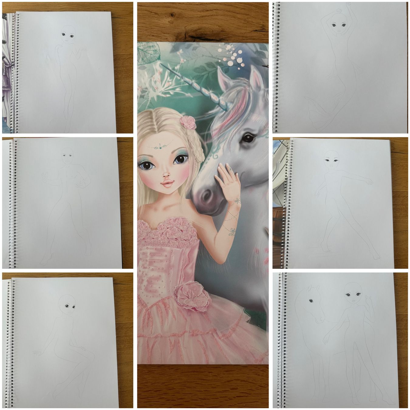 Kit bricolage: 3 Fantasy TOPModel Malbücher – Usato da Riedt b. Erlen venduto da sina.aline 4
