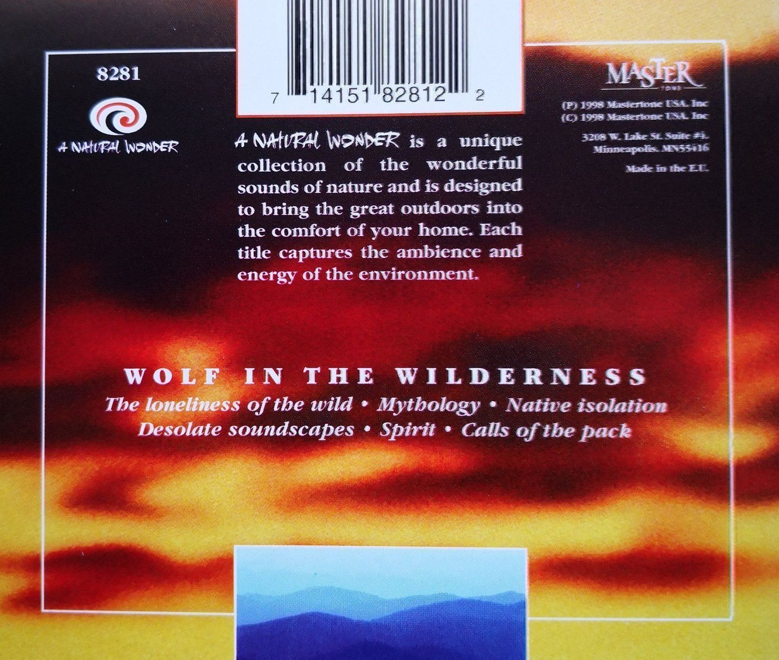 CD: A NATURAL WONDER - WOLF IN THE WILDERNESS - CD – Usato da Greifensee venduto da scharmant 1