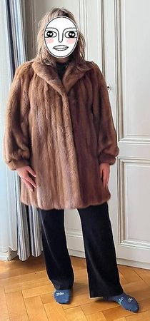 Magnifique manteau de Vison Fourrure véritable, taille M