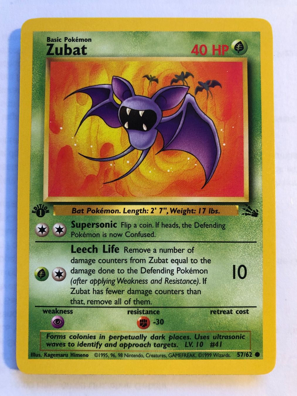 Carte collezionabili: Zubat 1st Fossil - MINT - ab 1.- – Usato da Giubiasco venduto da dan_pr8b
