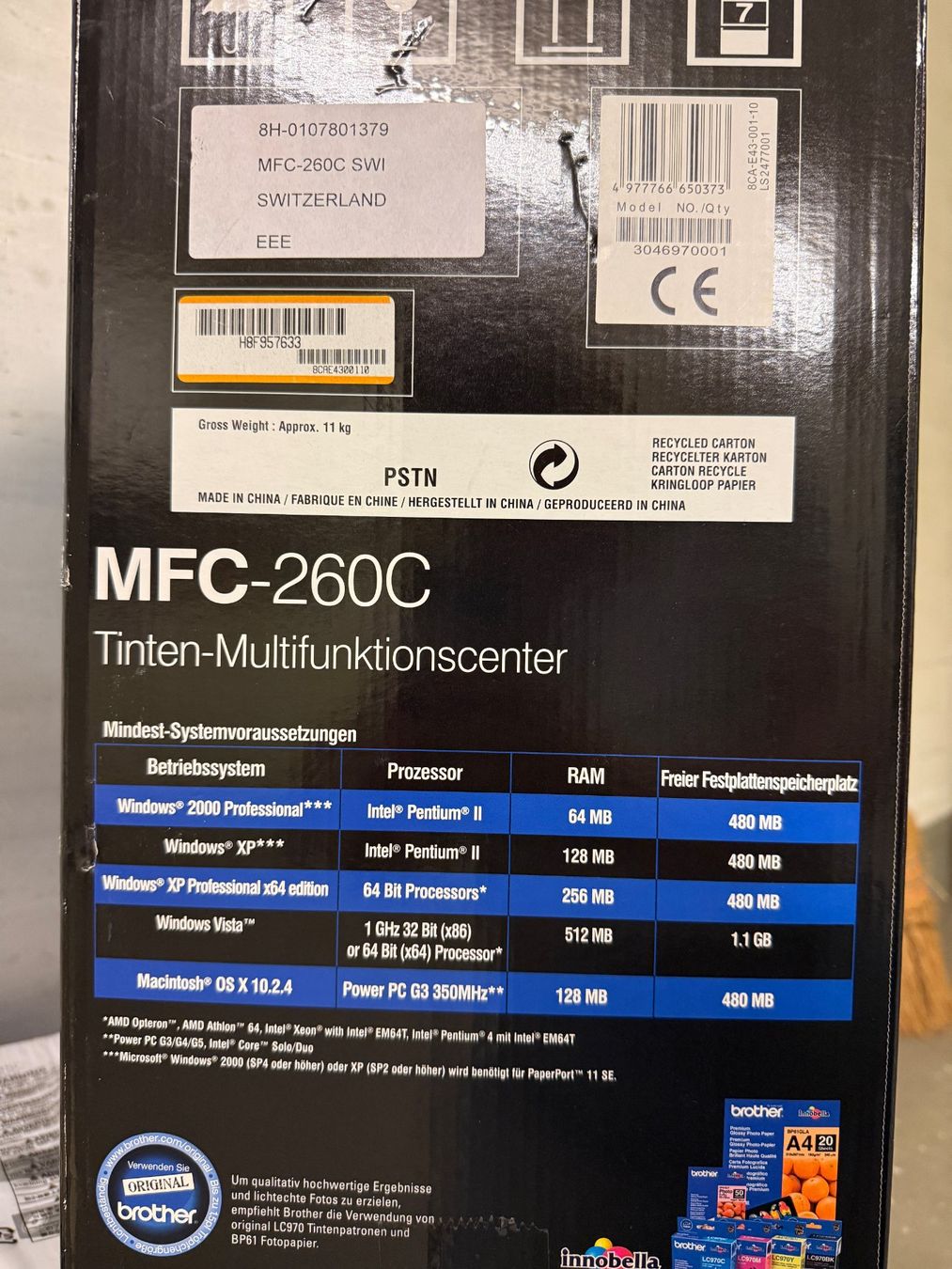 Brother Drucker: Brother MFC-260C Tinten-Multifunktionscenter – Neu (gemäss Beschreibung) aus Schlieren von Stadtammannamt_8952 1