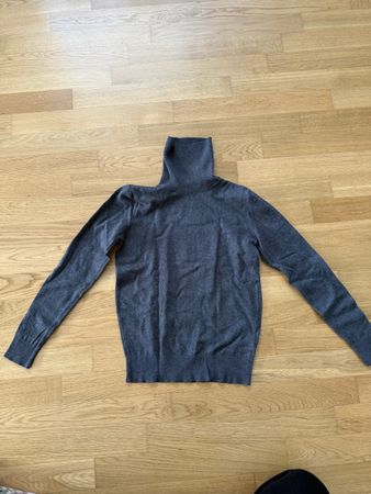 Rollkragen Pullover dunkelgrau Gr. S