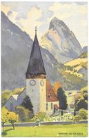Saanen Kirche Künstlerkarte