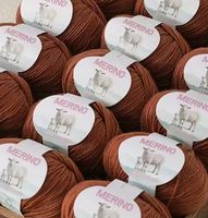 15 Knäuel 100% Merino Medium-feines Garn, karamell