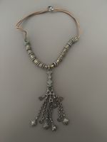 Boho Necklace: Vintage Style with Silver Pendant Charm