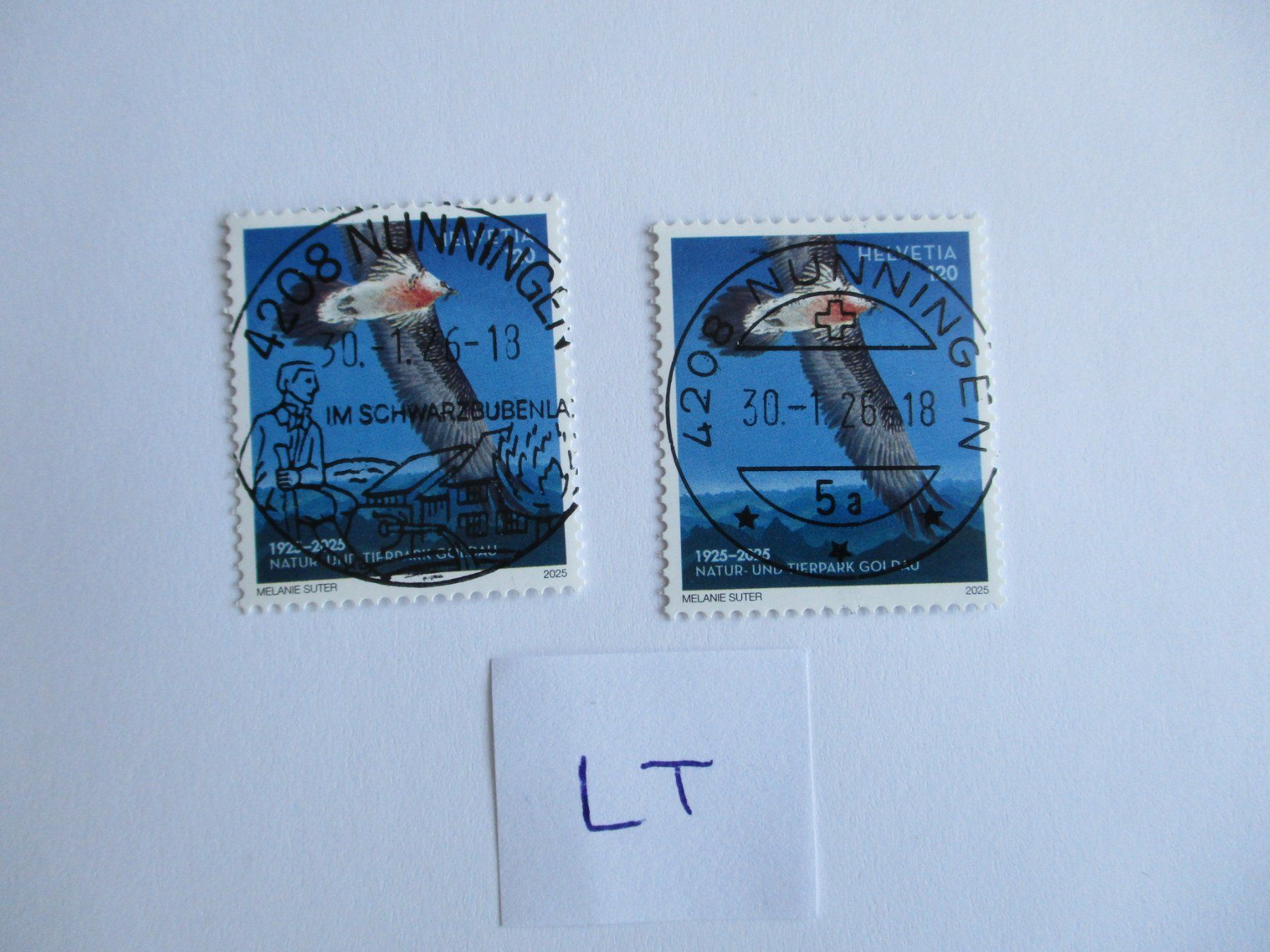 Alle Briefmarken: Voll Letzttagsstempel der Poststelle 4208 Nunningen – Gebraucht aus Langnau b. Reiden von Aktuell88