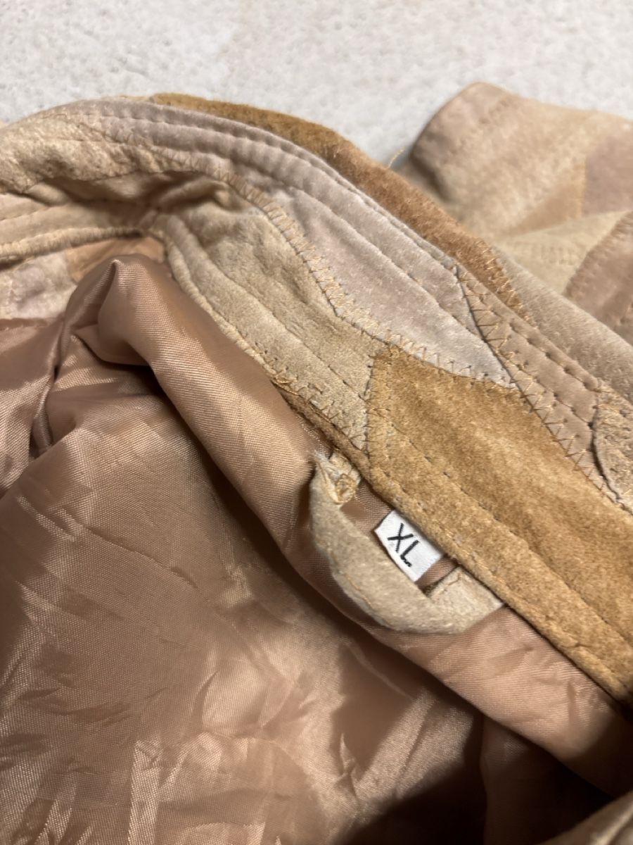Giacche: Lederjacke Patchwork Beige Grösse XL Damen/Herren – Usato da Bern venduto da cinice 2