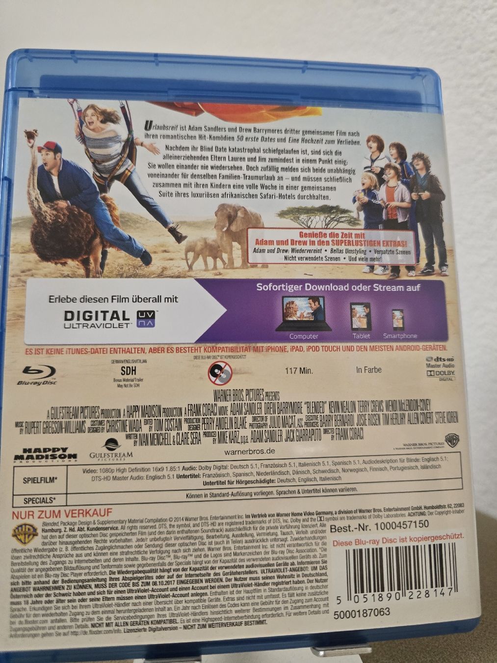 Tutti i DVDs: Sandler & Barrymore: Urlaubsreif - Blu-ray – Usato da Lyss venduto da KiS12 1