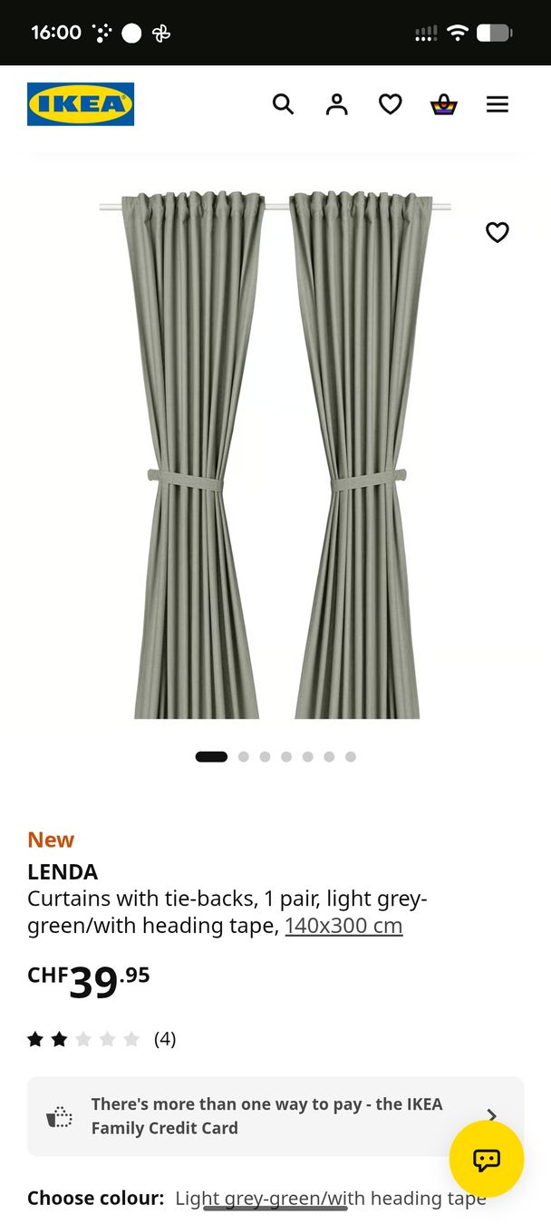 Ikea Vorhänge: Ikea curtains in green – Gebraucht aus Morges von mai_bj58 3