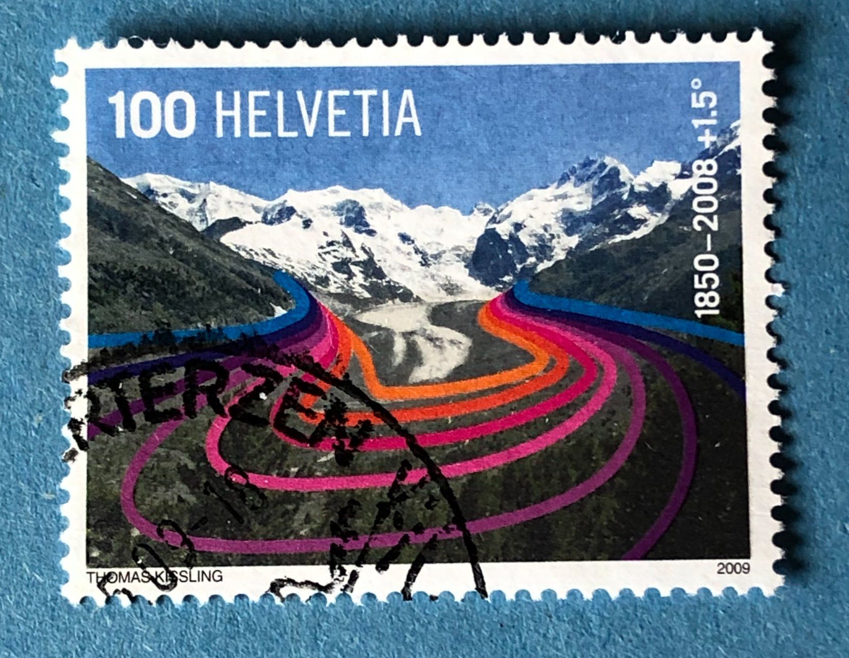 Alle Briefmarken: Nr. 1300  Morteratschgletscher GESTEMPELT 2009   – Gebraucht aus Aarau von Billa007