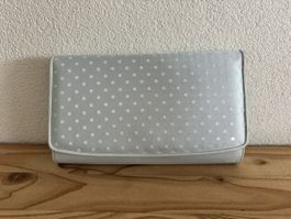 Charles Jourdan Paris Clutch, hellblau, Sommer-Accessoire
