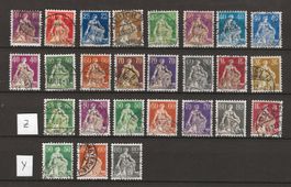 1908 - 40 : alle "Helvetia mit Schwert" : KP 950.--