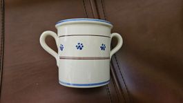 Contenitore fiorato in ceramica (Puglia)