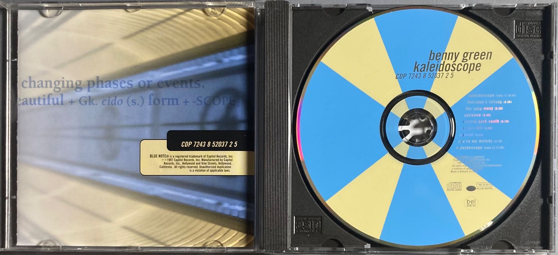 CD: BENNY GREEN - KALEIDOSCOPE – Usato da Poliez-Pittet venduto da Newtown-Records 2