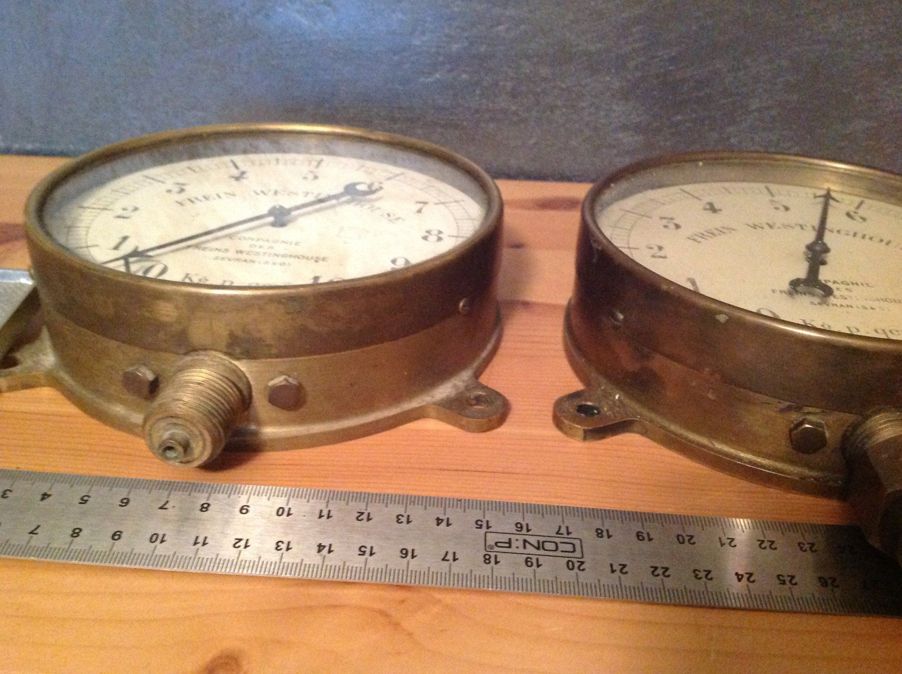 Messen: 2 ancien - Antikes Manometer E. Bourdon frein westinghouse – Gebraucht aus Vuiteboeuf von broticaire 2