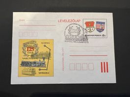 Ungarn Eisenbahn-Karte 1985 Sonderstempel (E1663)