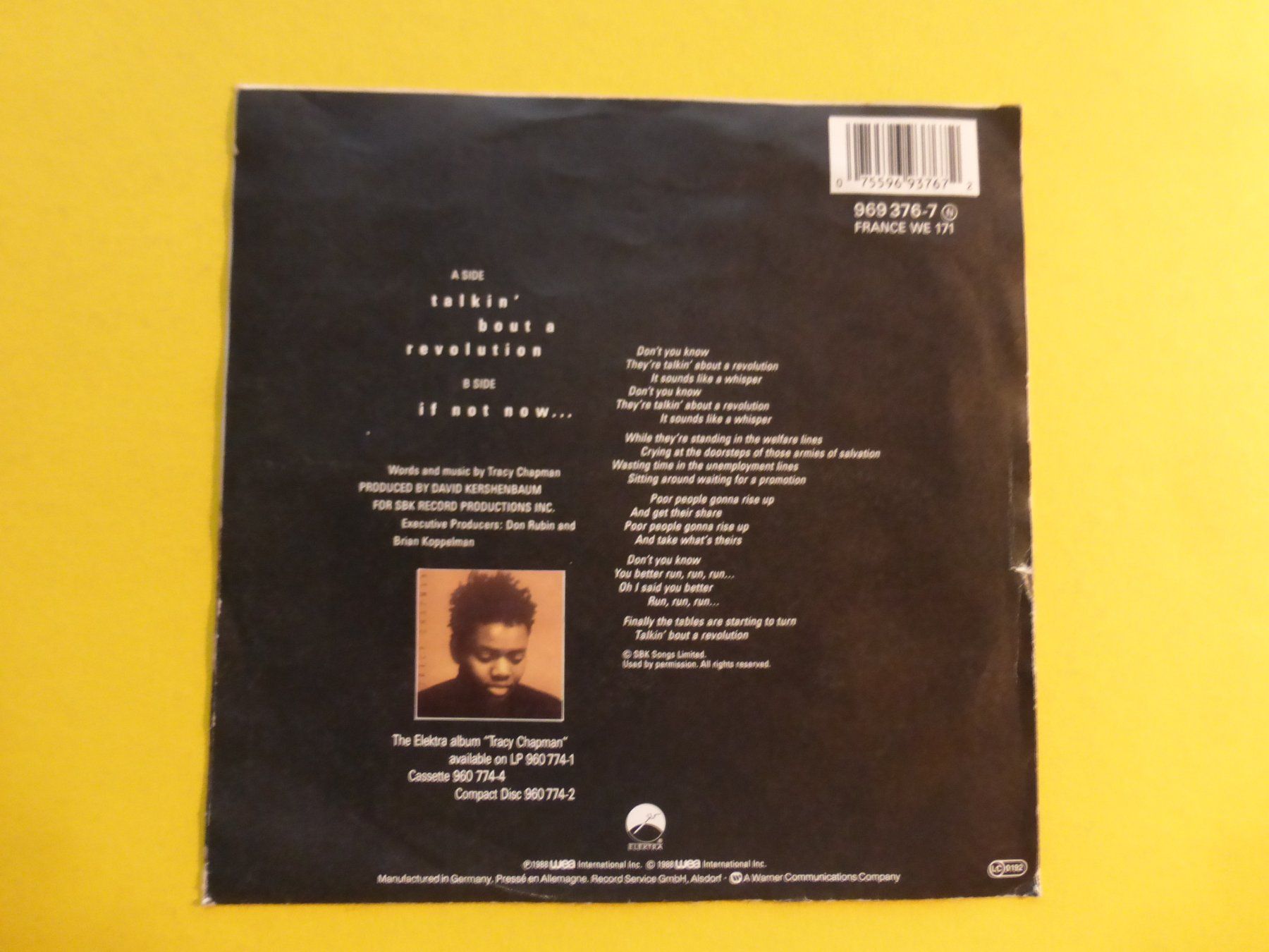 Dischi in vinile: Tracy Chapman – Talkin' Bout A Revolution – Usato da Zürich venduto da Swiss57 1