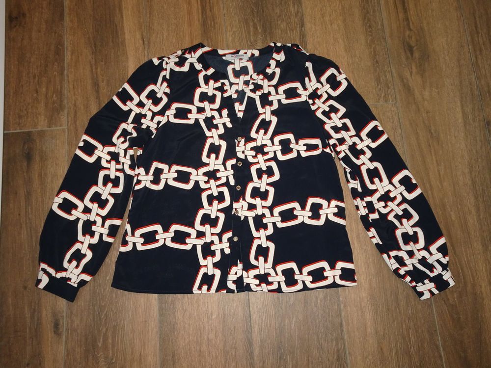 Ensemble été Orange - Chemisier + Pantalon Taille Unique (T38-44)
