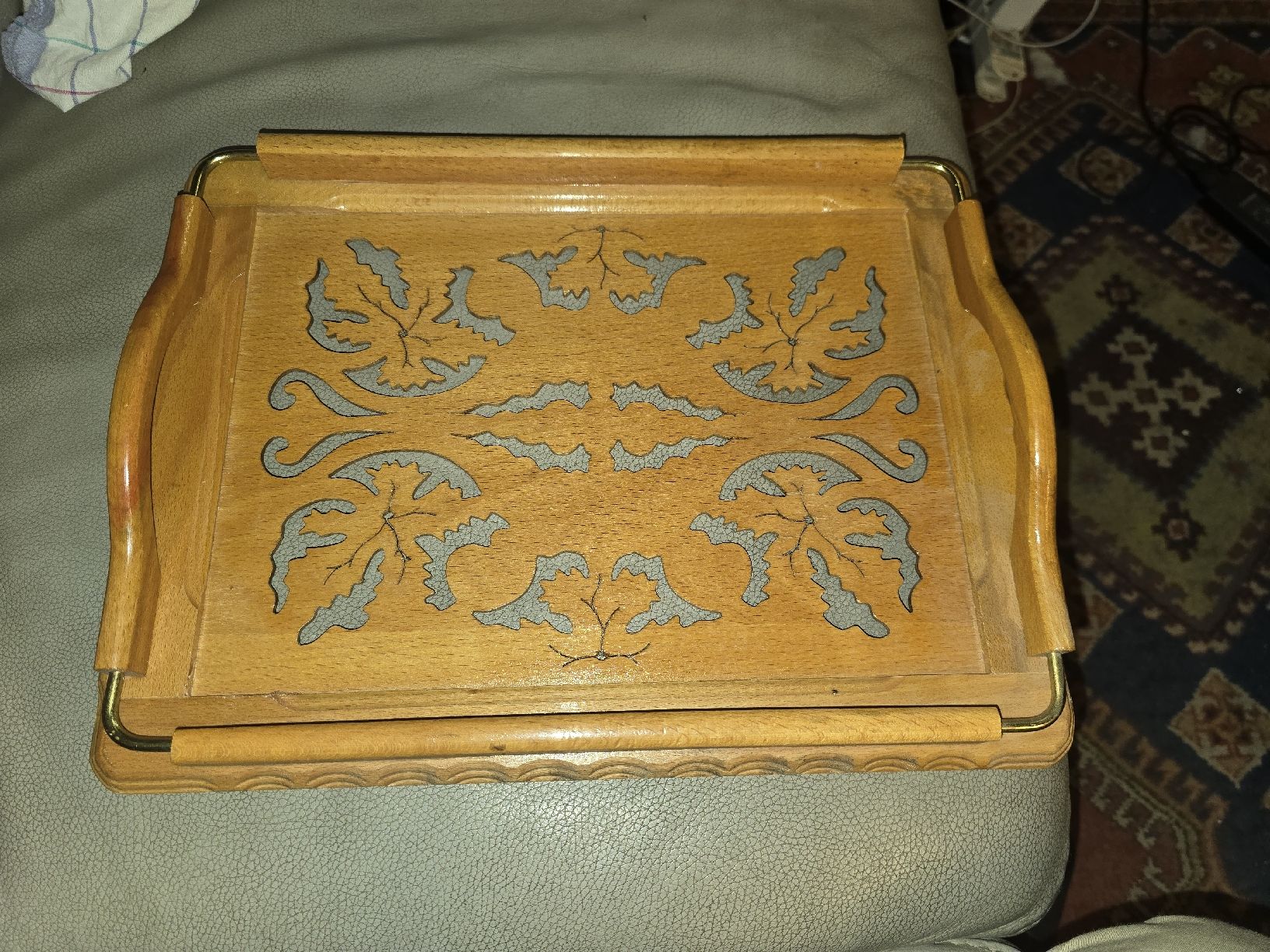 Servierplatten: Holztablett / Serviertablar Vintage (2) – Gebraucht aus Rorschach von TimelessTrading