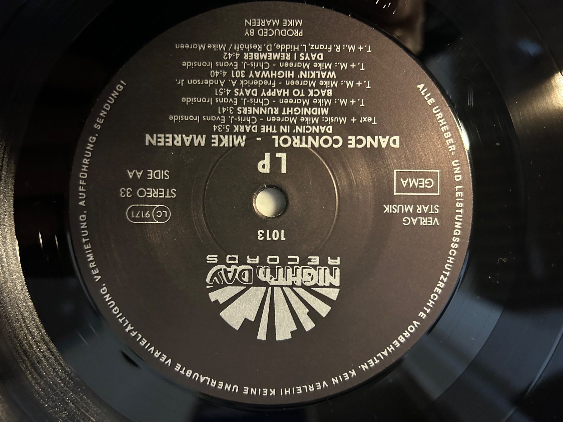 Dischi in vinile: Mike Mareen - Dance Control  Rare Vinyl 1985 – Usato da Aesch BL venduto da BlueMusicRecords 3