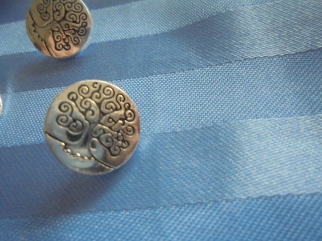 Bottoni: 10 Knöpfe mit Lebensbaum Tibetsilber 12 mm – Nuovo (secondo la descrizione) da Hinwil venduto da Glasperlen 1