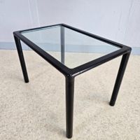 1980 Coffee-Table, Glas Beistelltisch, Salontisch Glastisch