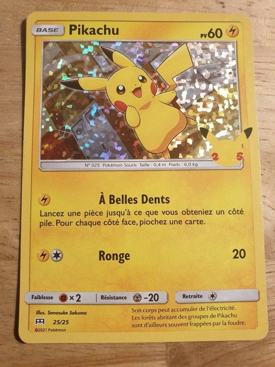 Pikachu Holo 2021 25/25 McDonald's Collection FR Kaufen auf