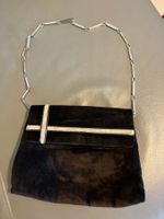 Pochette marrone con catenella