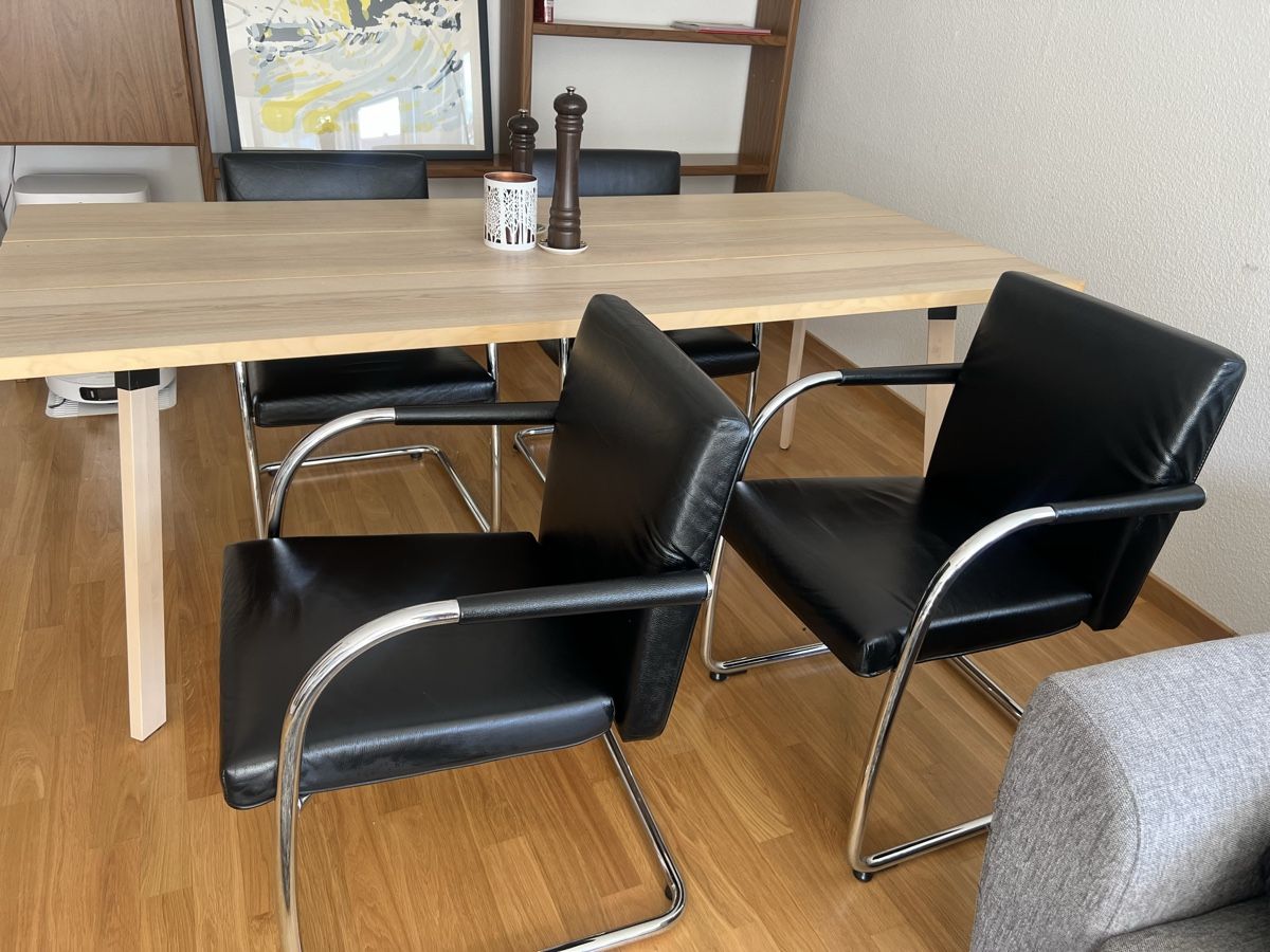 Vitra Sedie: 4x Vitra Visavis Stühle, Schwarz – Usato da Zürich venduto da Juli8050 1